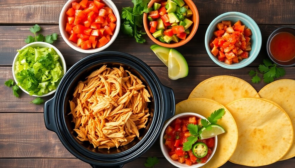 delicious chicken filled tacos