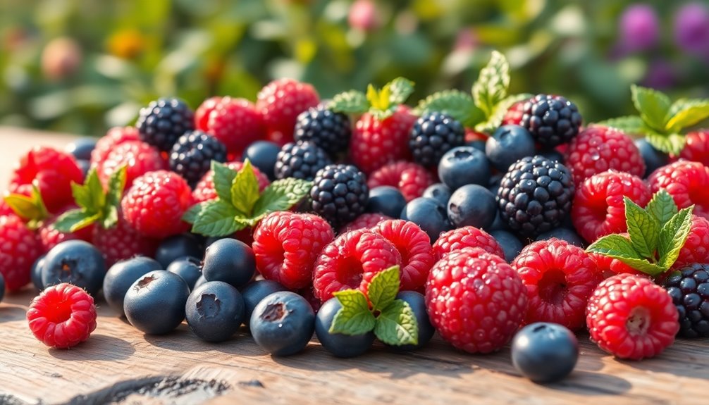 fresh colorful juicy fruits