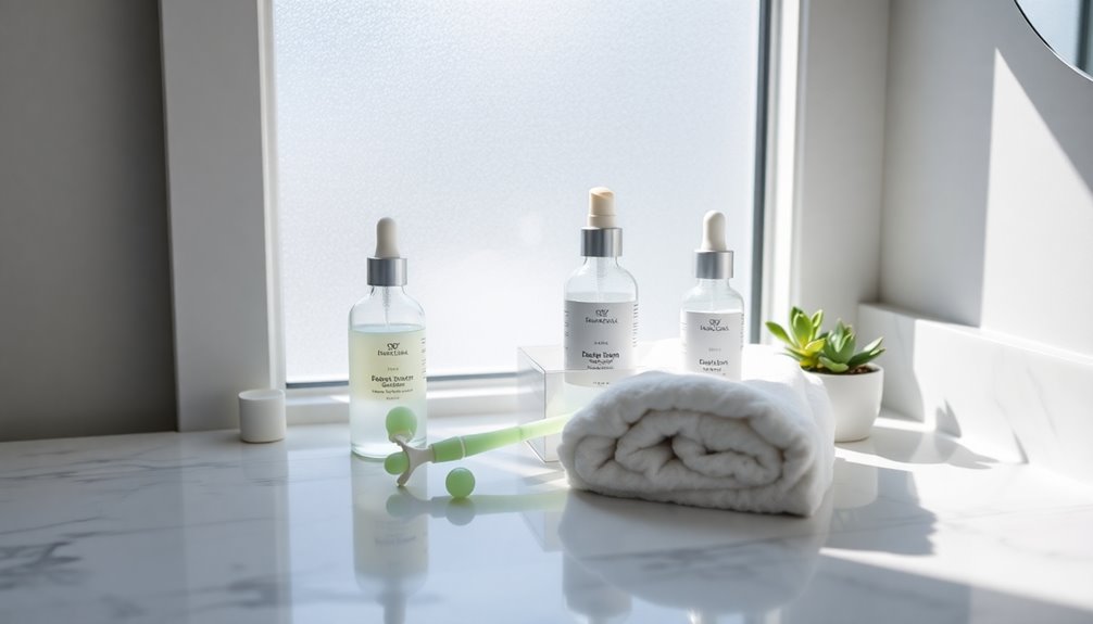 gentle anti aging skincare routine