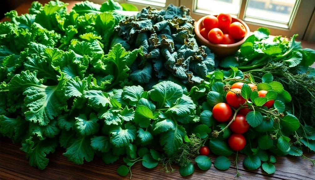 nutrient rich leafy vegetables