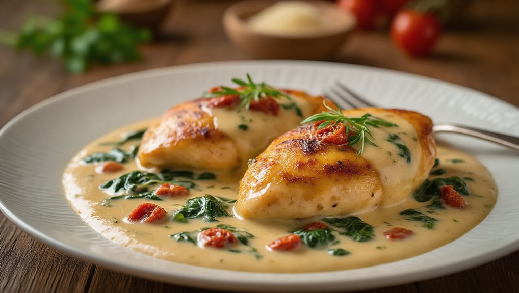 creamy chicken sauce combination