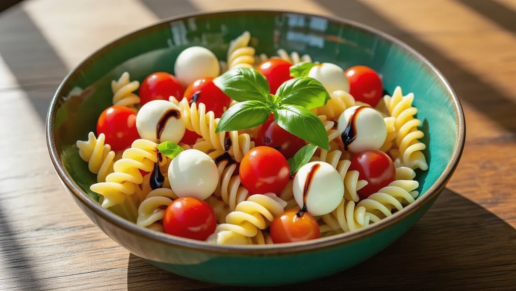 caprese pasta salad delight