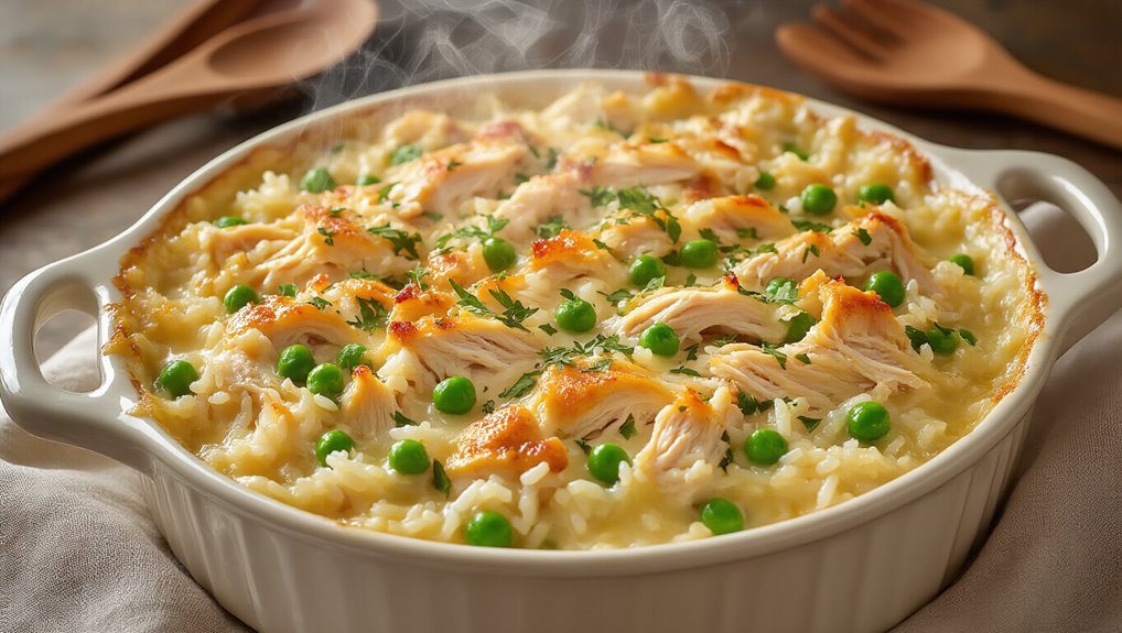 creamy chicken rice casserole