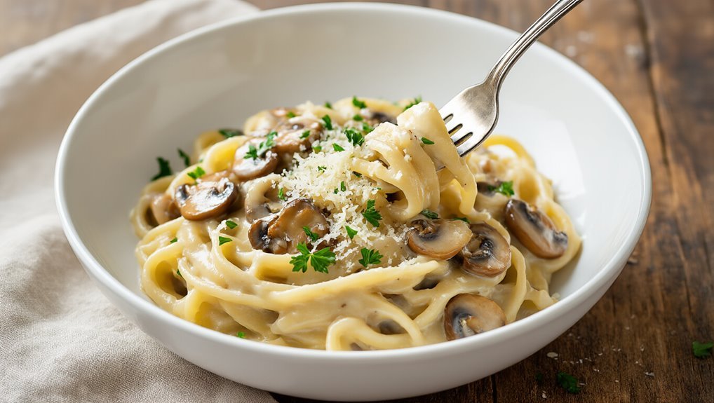 creamy mushroom pasta recipe