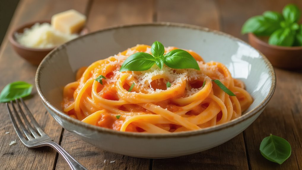 creamy tomato basil pasta