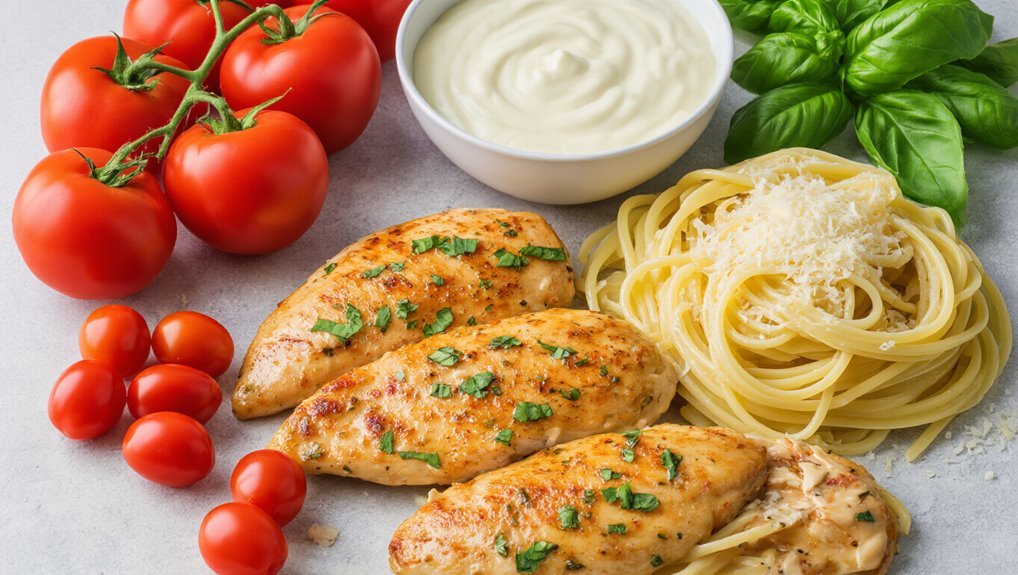 creamy tuscan chicken pasta