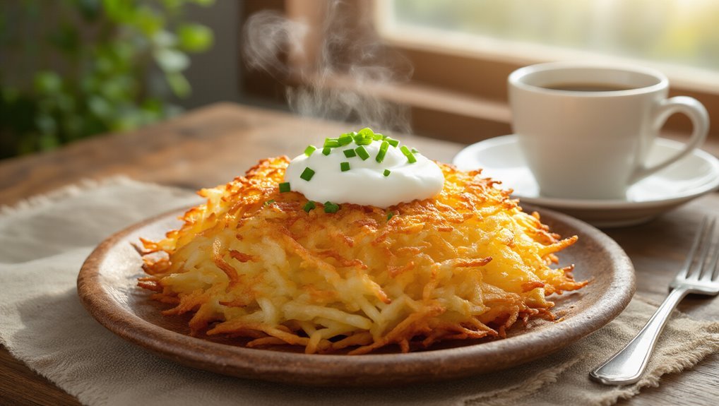 crispy golden brown hash browns