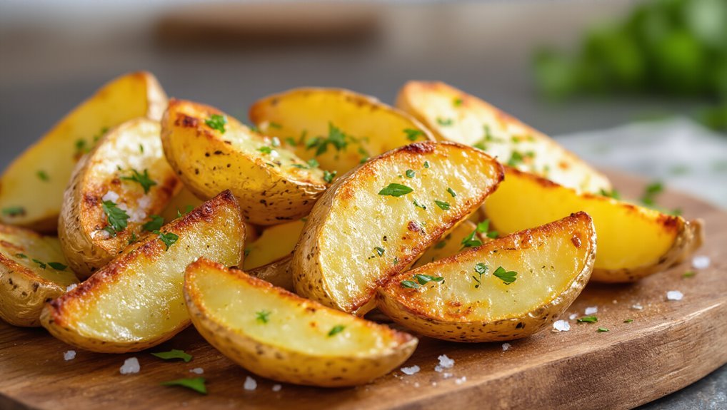 crispy potato wedge tips
