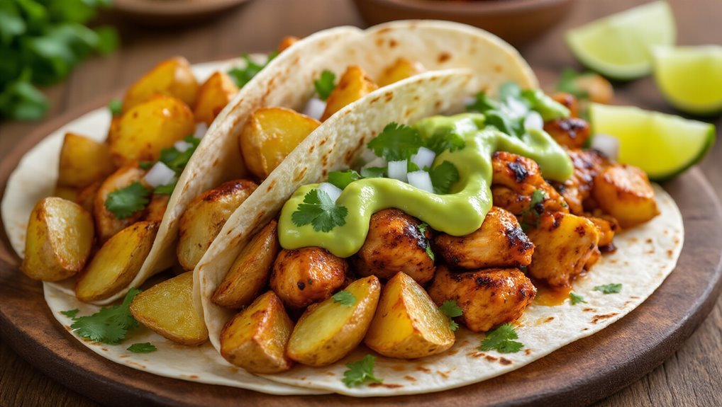 flavorful mexican chicken tacos