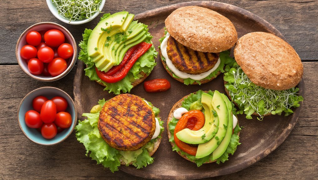 flavorful vegetarian breakfast sandwiches