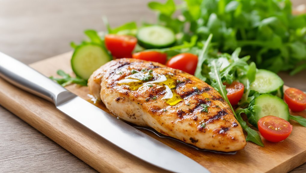 fresh organic chicken selection