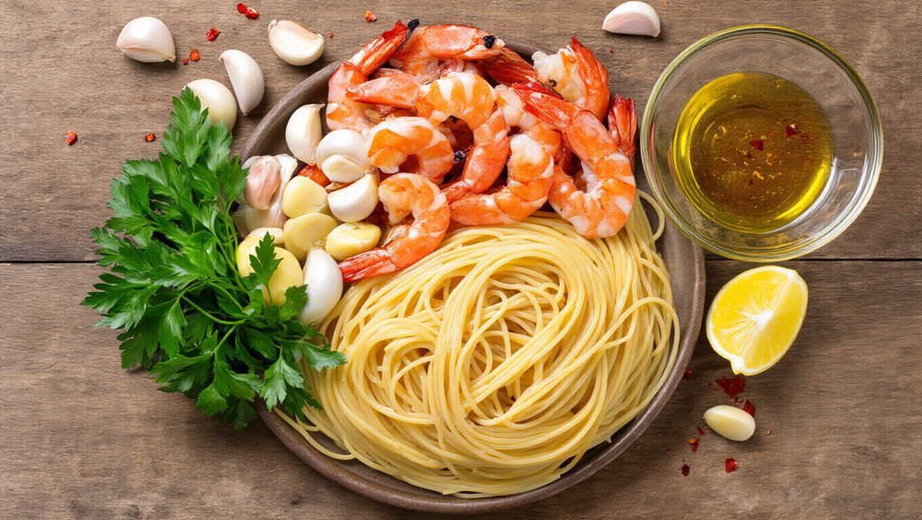 garlic butter shrimp pasta