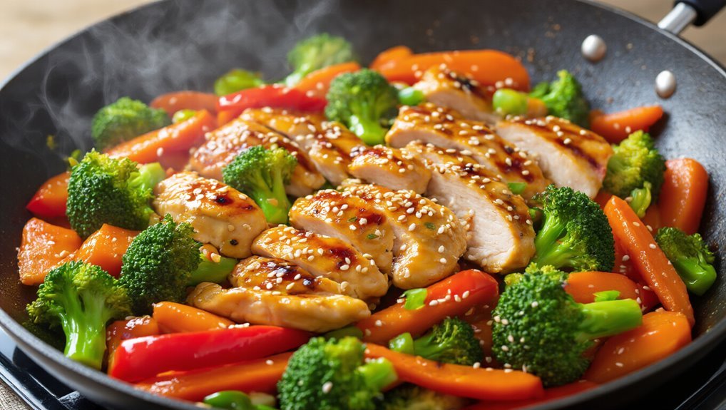 healthy chicken veggie stir fry