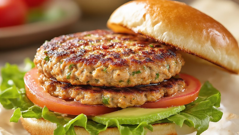 juicy flavorful ground chicken burger