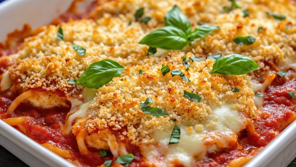 layer chicken and cheese