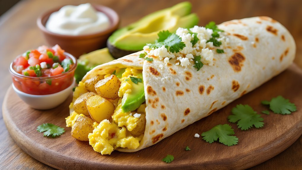 loaded breakfast burrito bliss