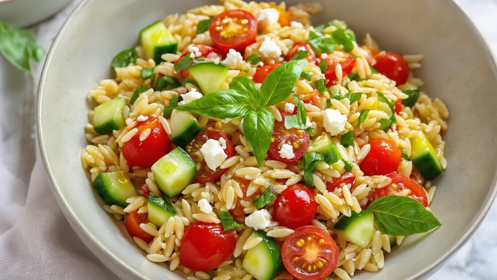 mediterranean orzo salad delight