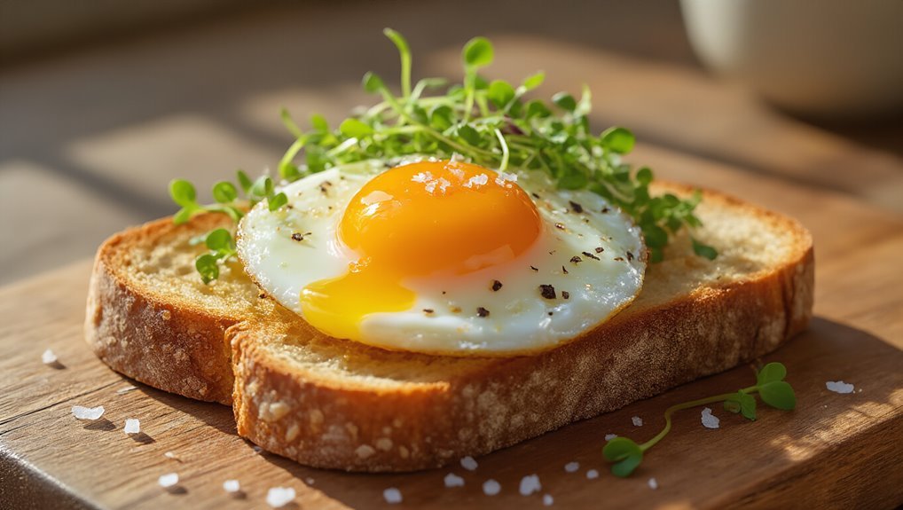 perfectly cooked jammy egg