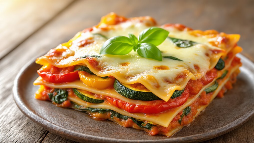 roasted vegetable lasagna delight
