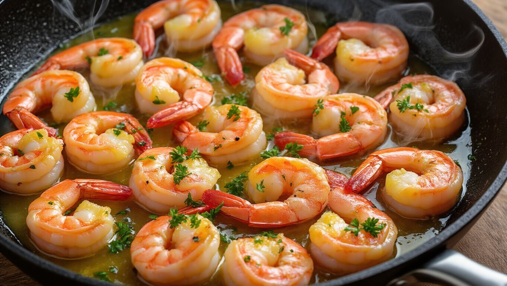 saut shrimp until pink