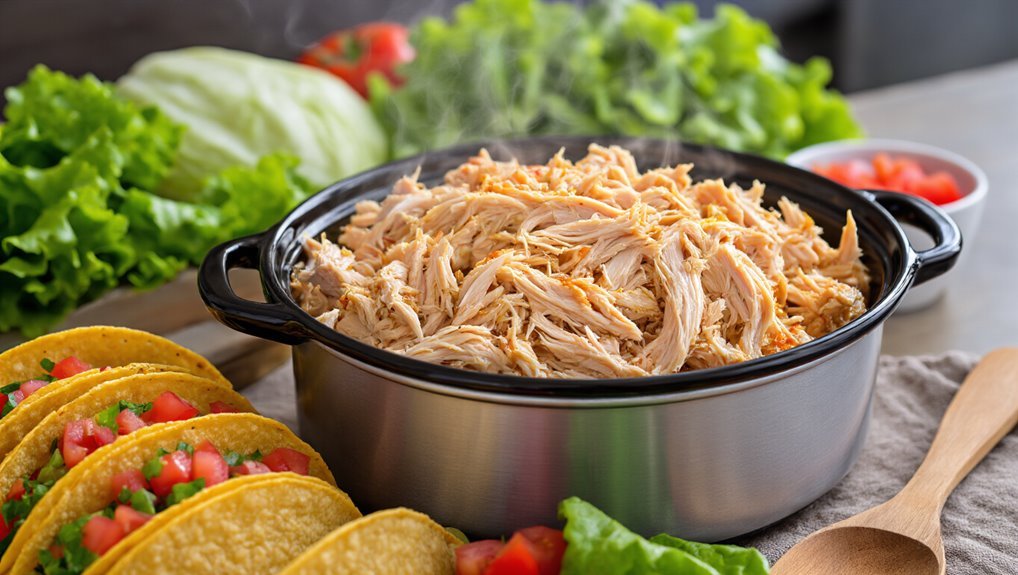 slow cooked shredded chicken recipe