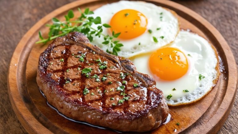 steak and eggs breakfast