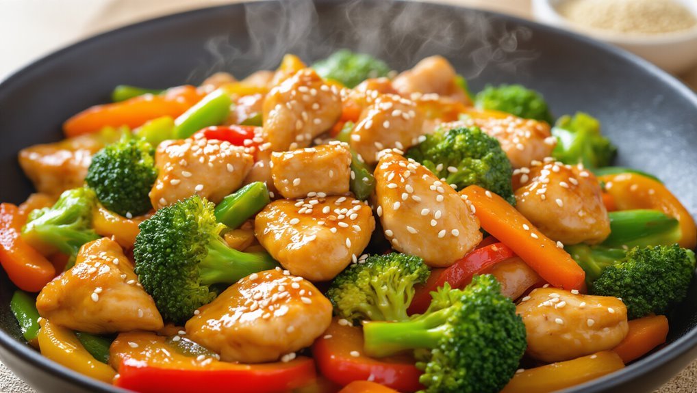 stir fry chicken and veggies