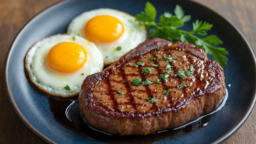 visually appealing breakfast plating