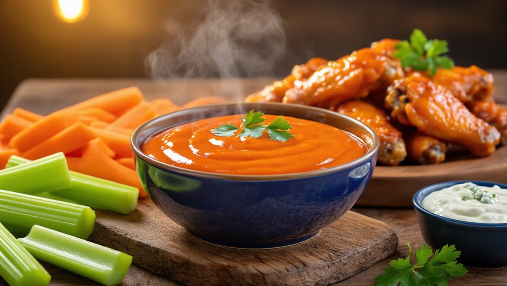 wings served with sides