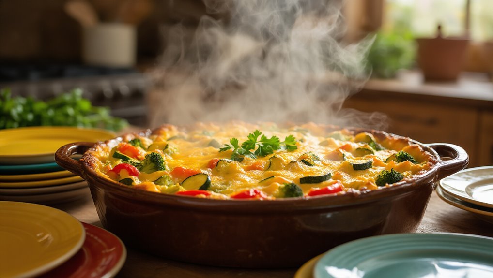 cheesy vegetable comfort casserole