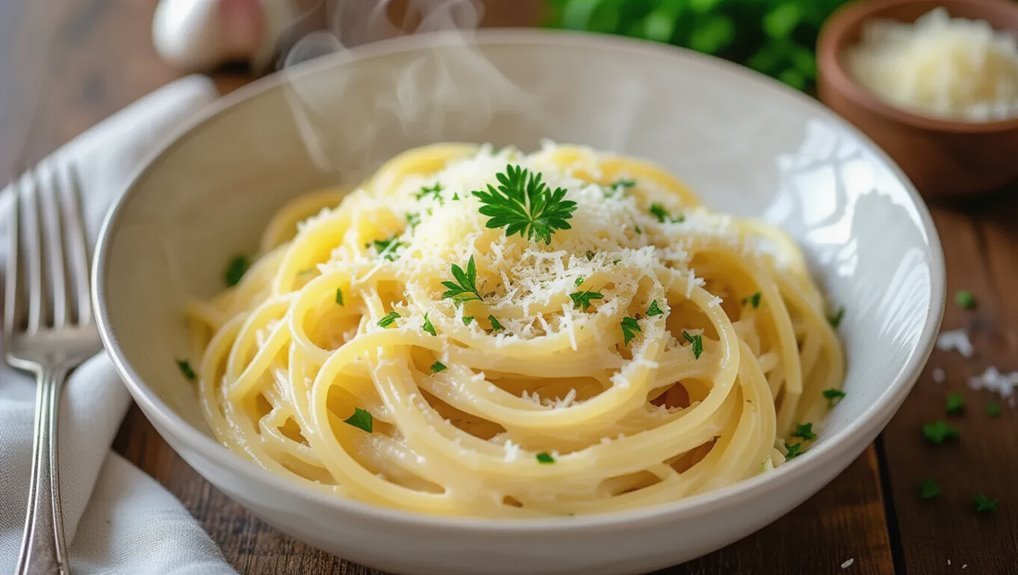 creamy garlic parmesan pasta