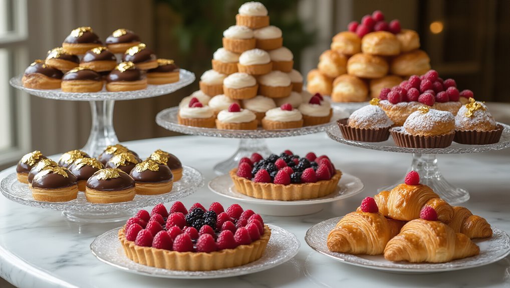 elegant pastries for events