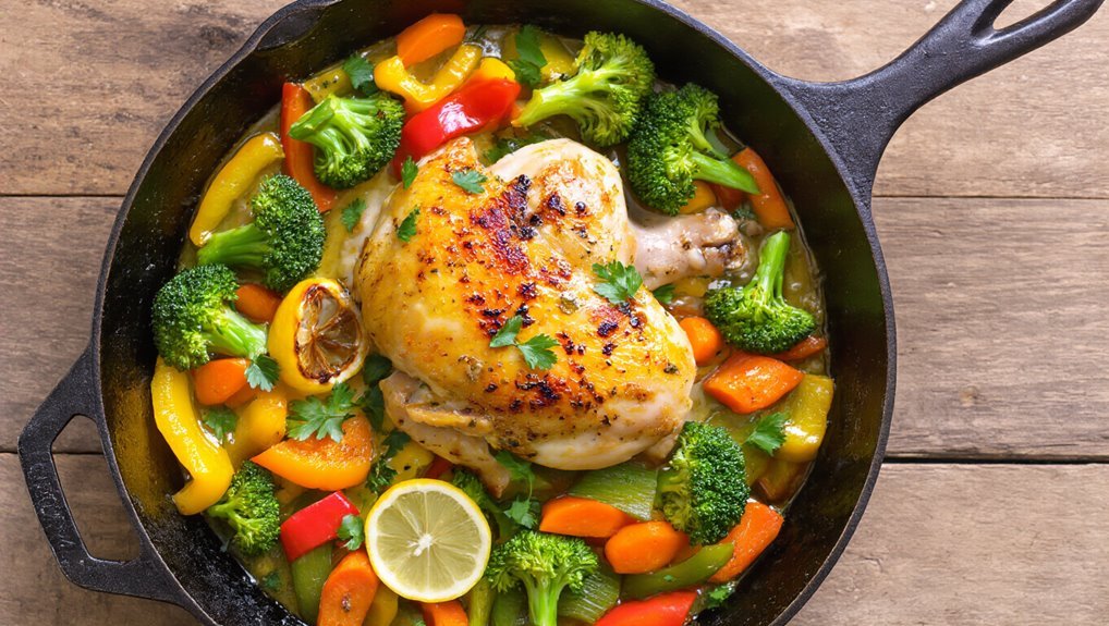 lemon garlic chicken feast