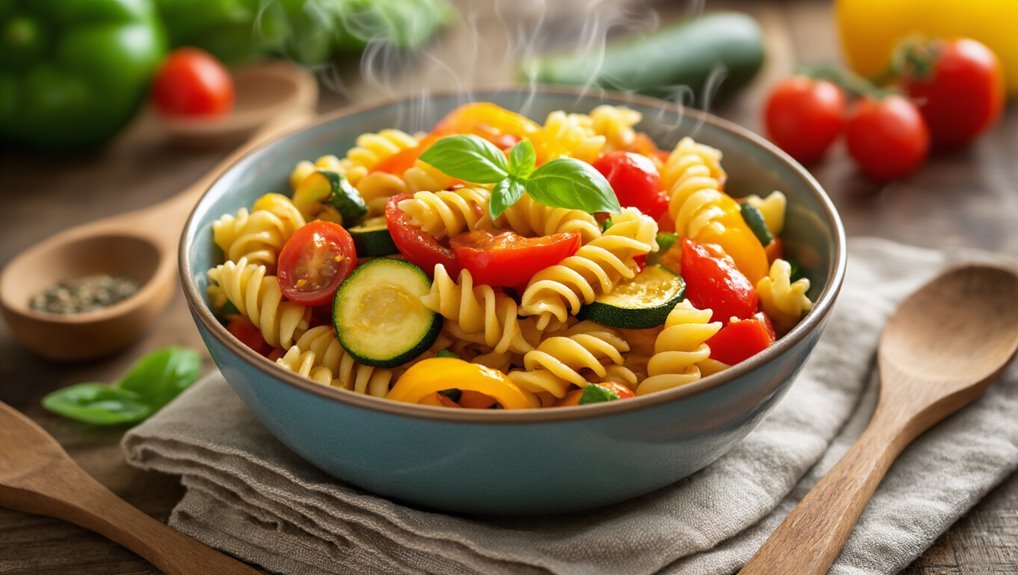 nutritious veggie packed pasta