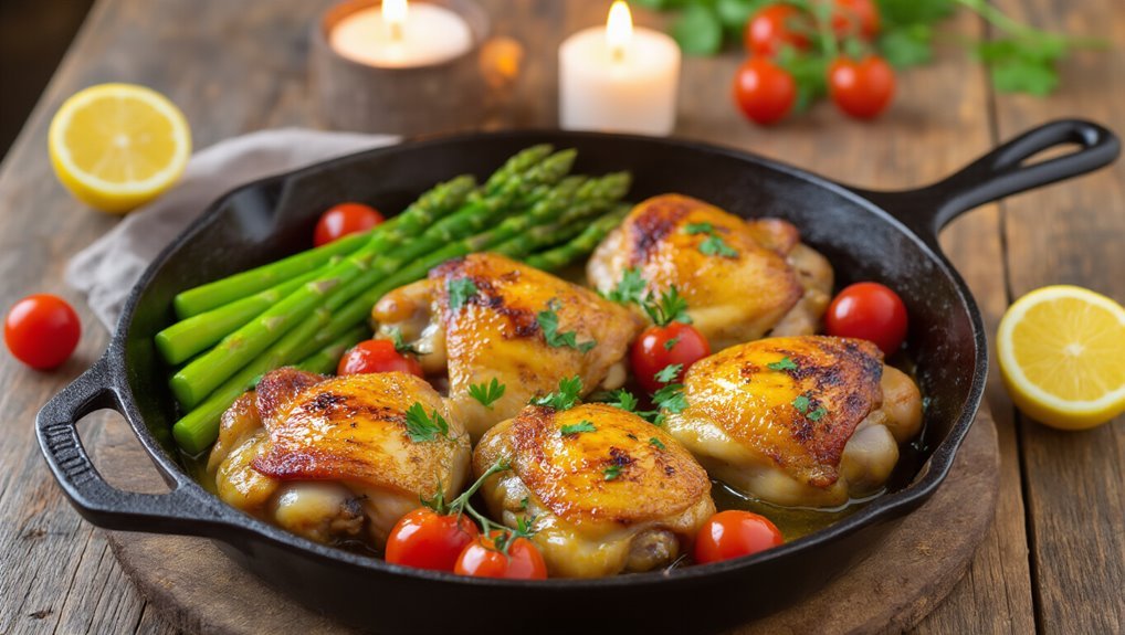 one pan lemon garlic dinner