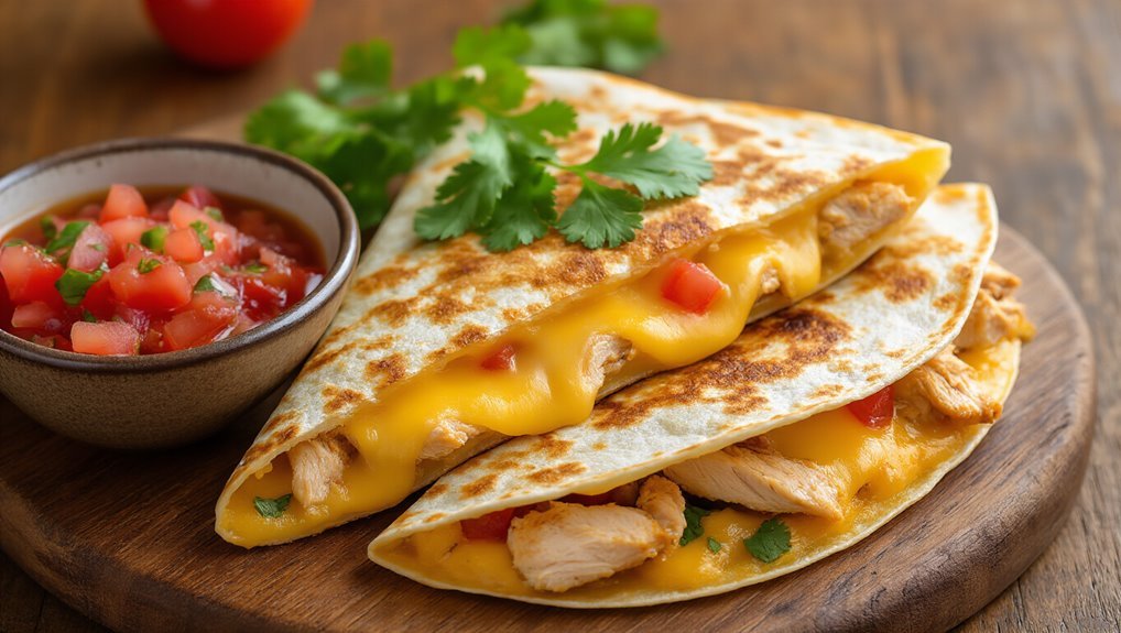 quick and cheesy quesadillas