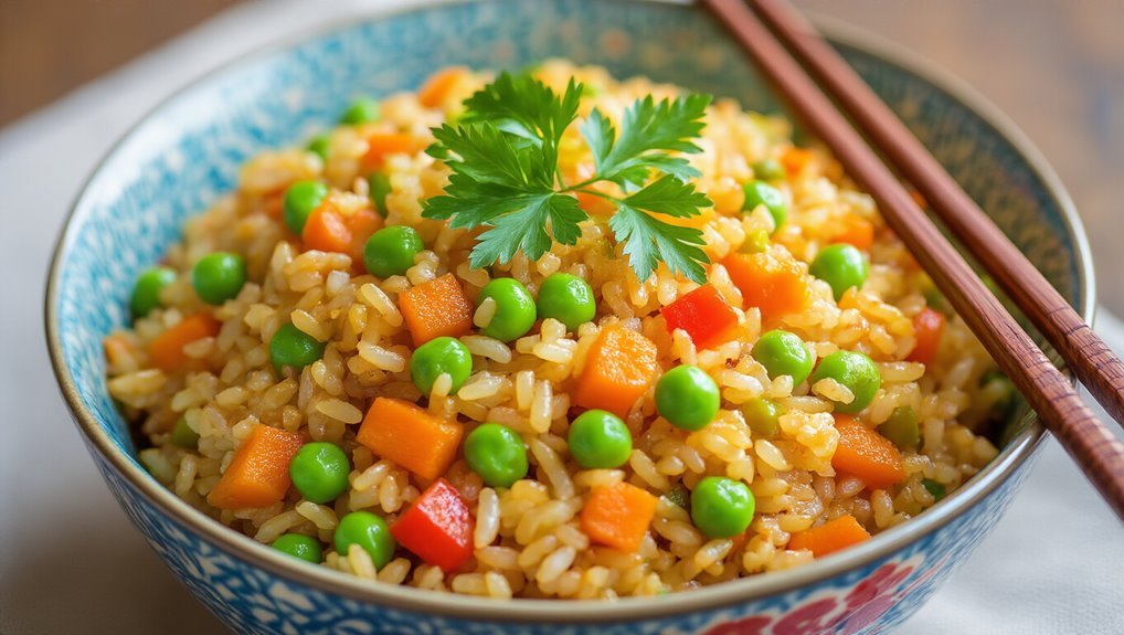 quick and colorful fried rice