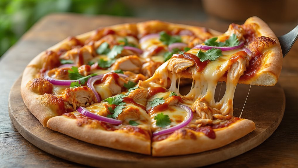 quick bbq chicken pizza