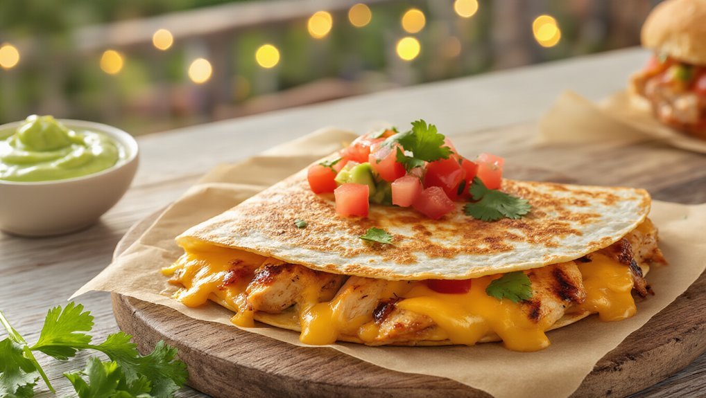 quick bbq chicken quesadillas