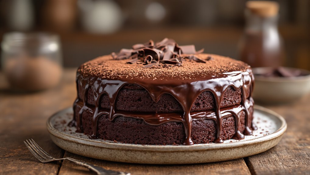 rich chocolate fudge cake