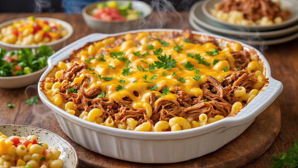 bbq pulled pork casserole delight