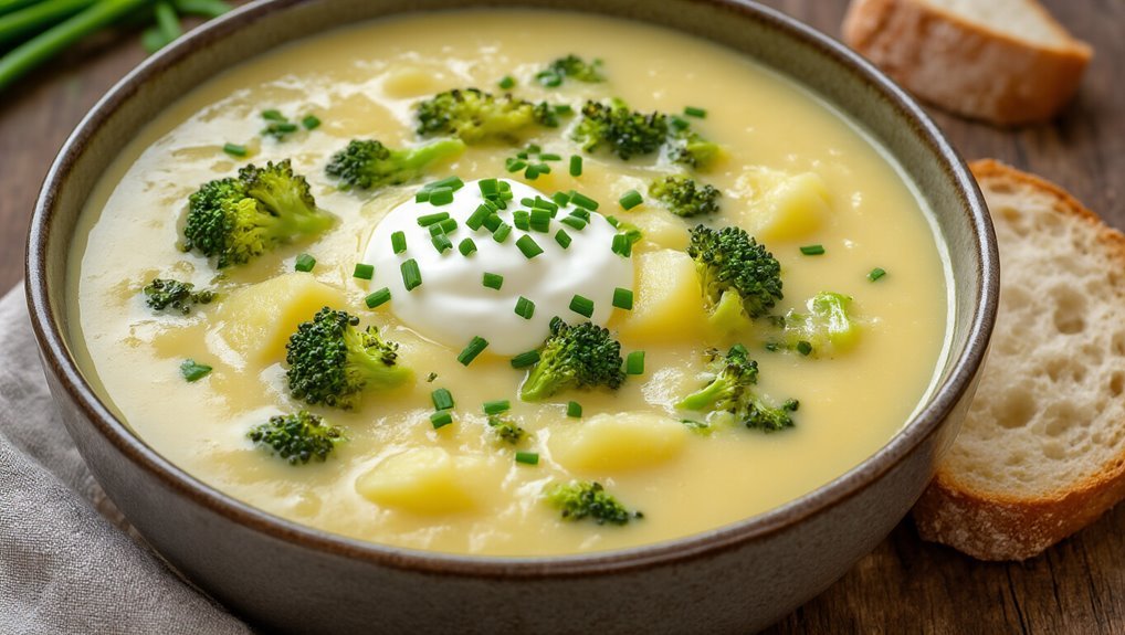 cheesy creamy potato soup