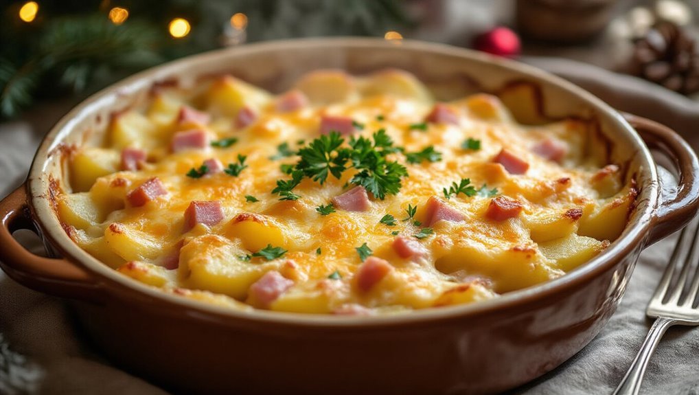 cheesy potato ham casserole