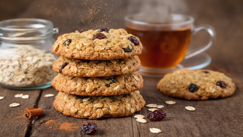 chewy oatmeal raisin cookies