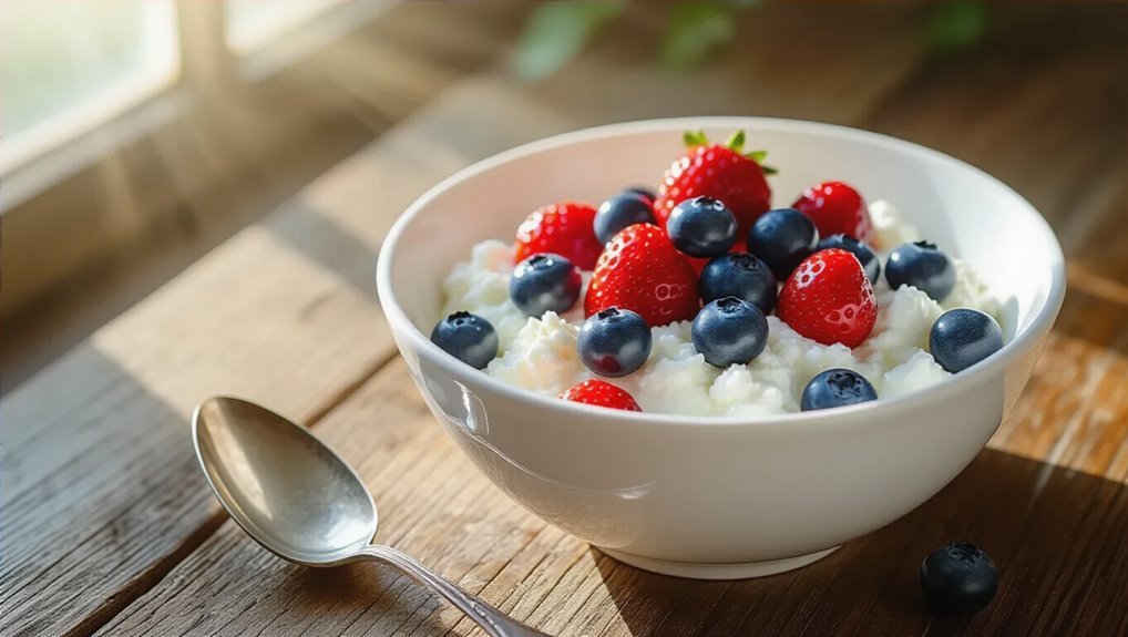 cottage cheese berry breakfast