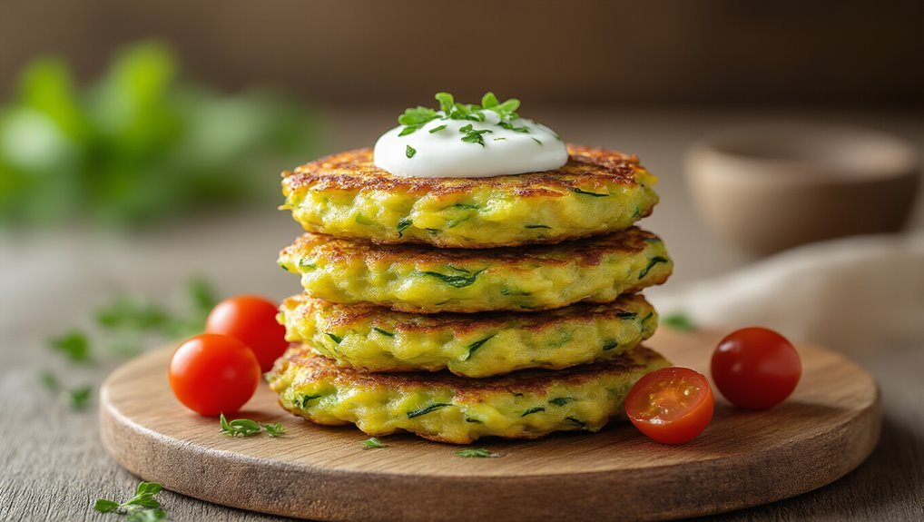 crispy zucchini fritters recipe