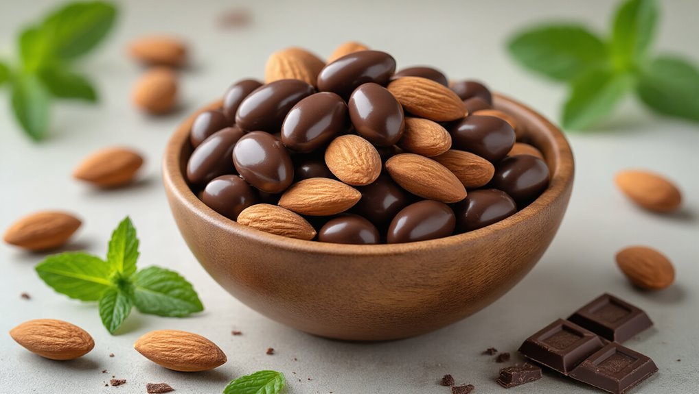 dark chocolate almond snack