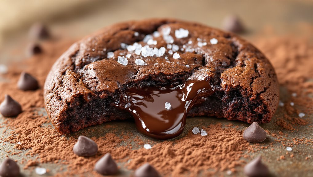 decadent double chocolate cookies