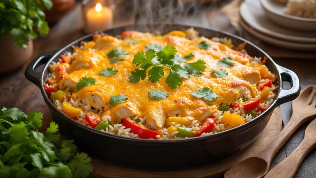 flavorful chicken rice casserole