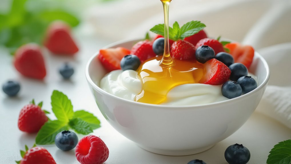 greek yogurt with berries
